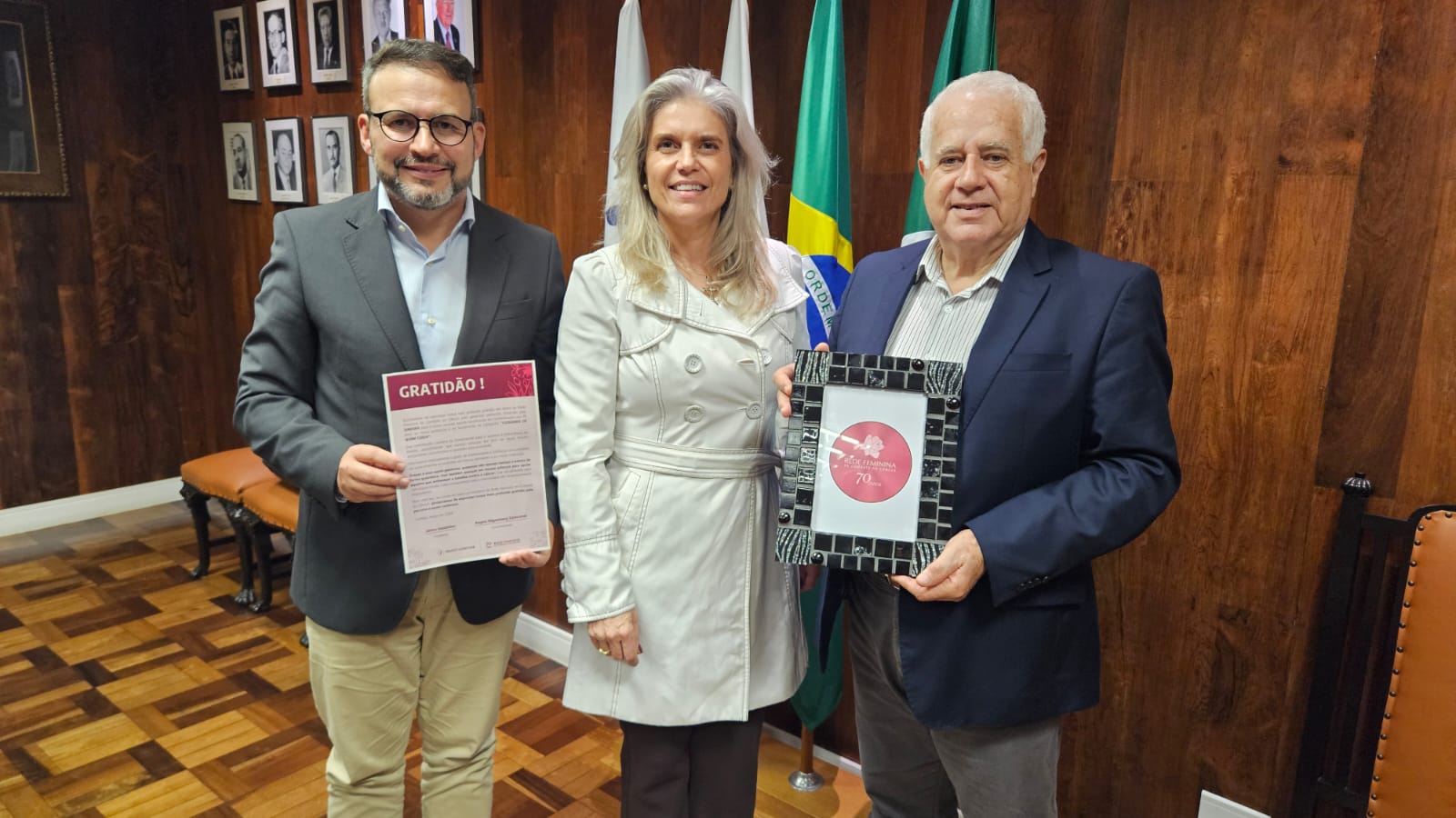 No momento, você está visualizando Vice-presidente da Rede Feminina de Combate ao Câncer agradece Sindseg PR/MS pelo apoio